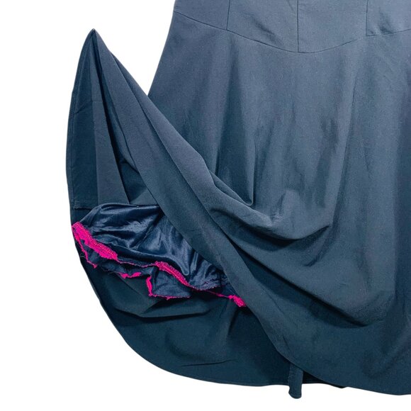 Off Shoulder A-Line  cocktail retro party  Ruby Rox Black Dress Ss 11 - Picture 4 of 16